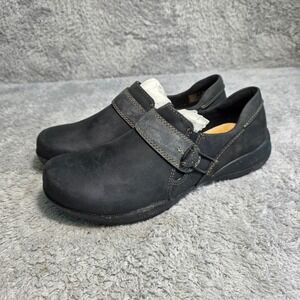 Clarks Roseville Dot Loafers Black Leather Slip On Shoes Unique Womens 8 M NEW
